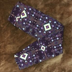 Aztec Print LuLaRoe Leggings (TC)